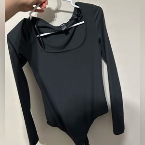 Black with dark green hint bodysuit